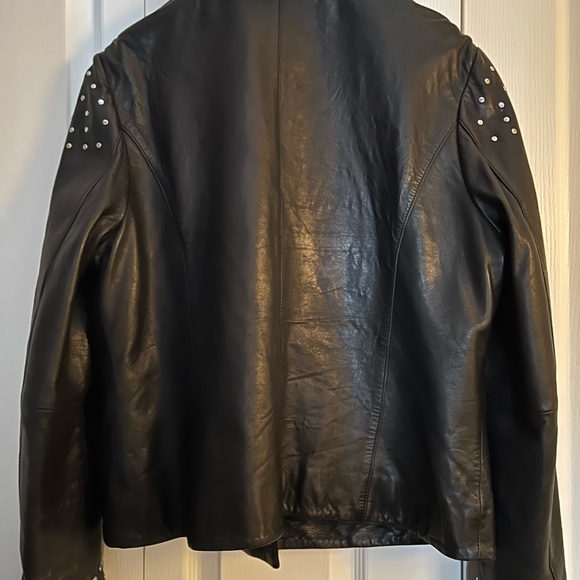 COPY - Wilson’s Black Studded Genuine Leather Moto Jacket. EXTRA Large - Picture 11 of 14